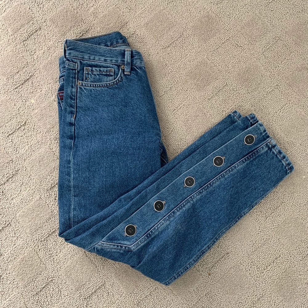BDG button detail jeans